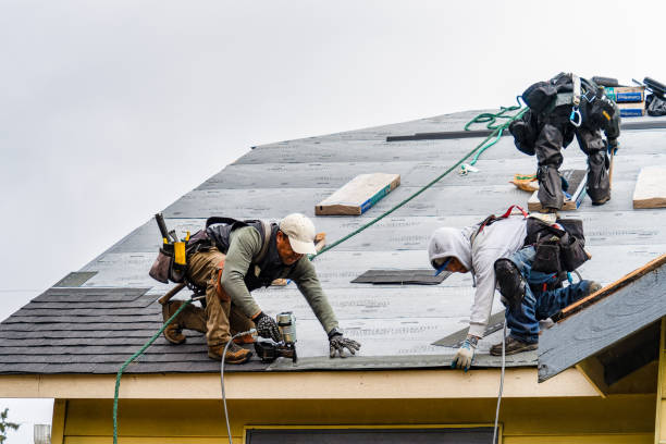 Professional Gutter Installation technician working in Solon, OH
